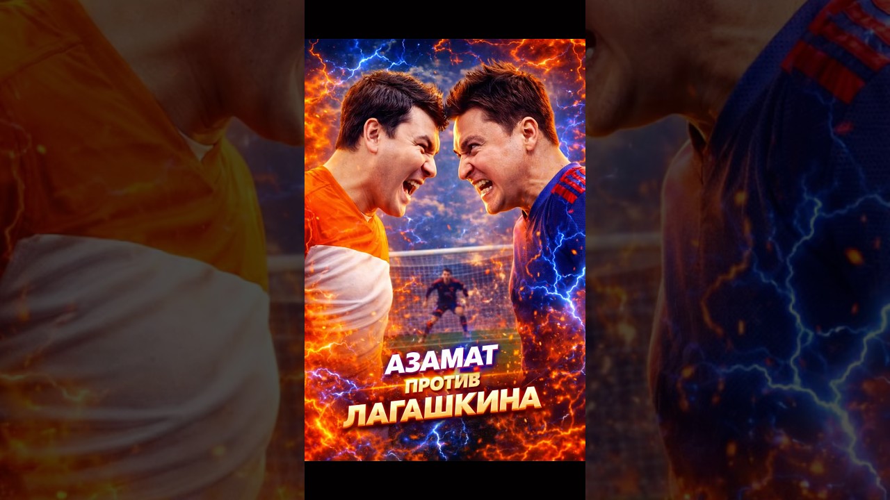 ЛАГАШКИН УЧИТ ИГРАТЬ АЗАМАТА В ФУТБОЛ!😂 #медиафутбол #футбол #футболист #напике #блогер #sports