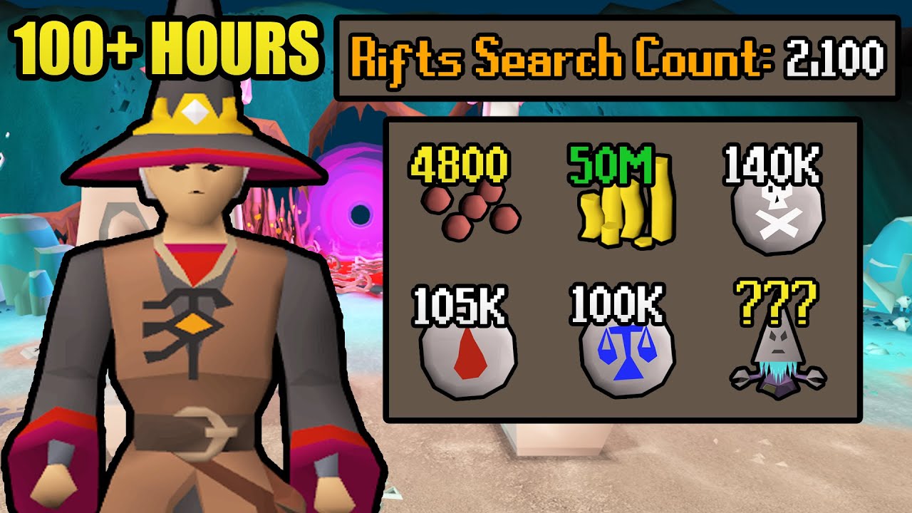 Loot From Guardians of the Rift (100+ Hours) | Every Drop: No Banking (#11) [OSRS]