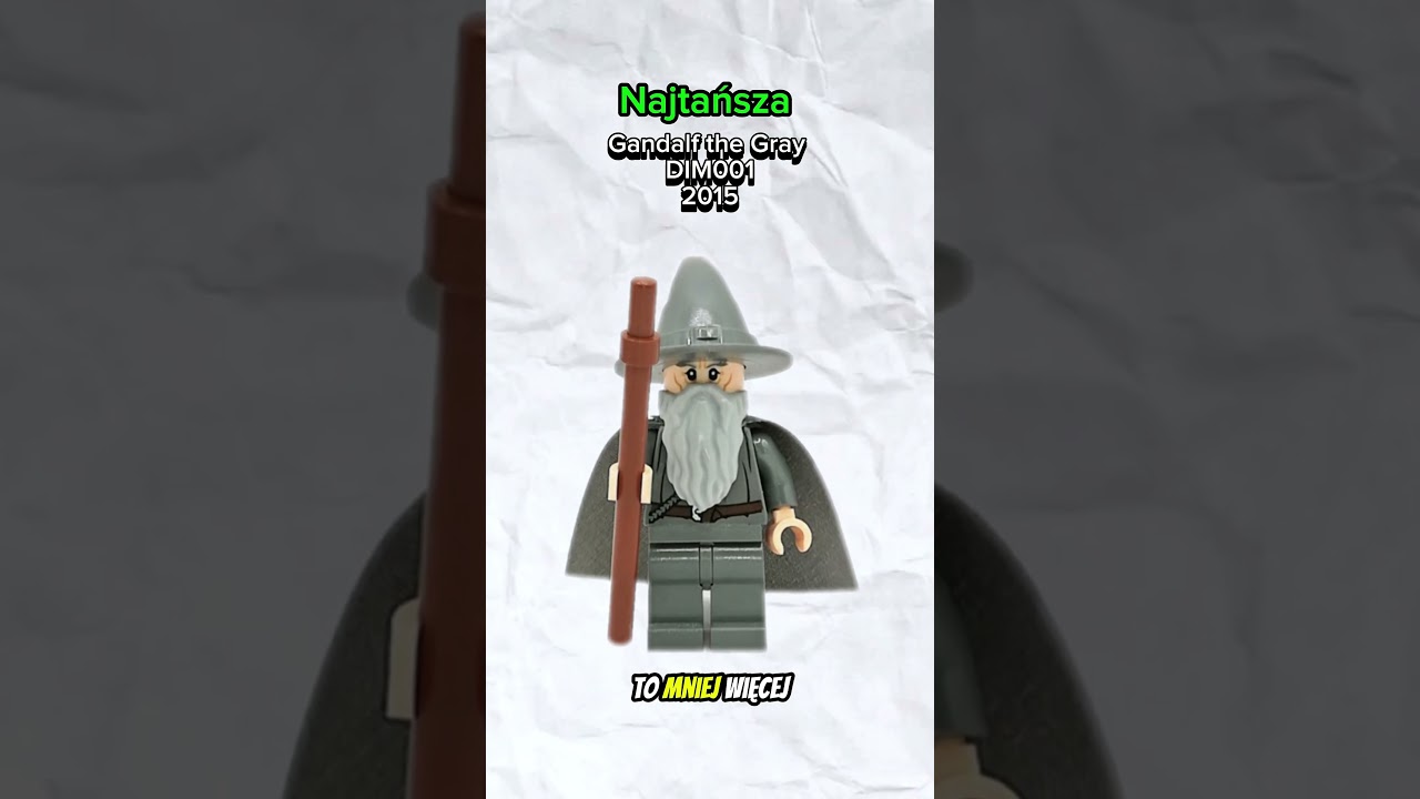 [61] Najtańsza vs Najdroższa Minifigurka LEGO - Gandalf Szary