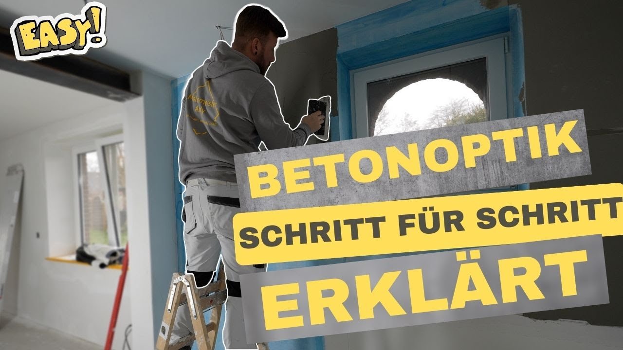 Sichtbeton in der Küche spachteln 🤩🤩