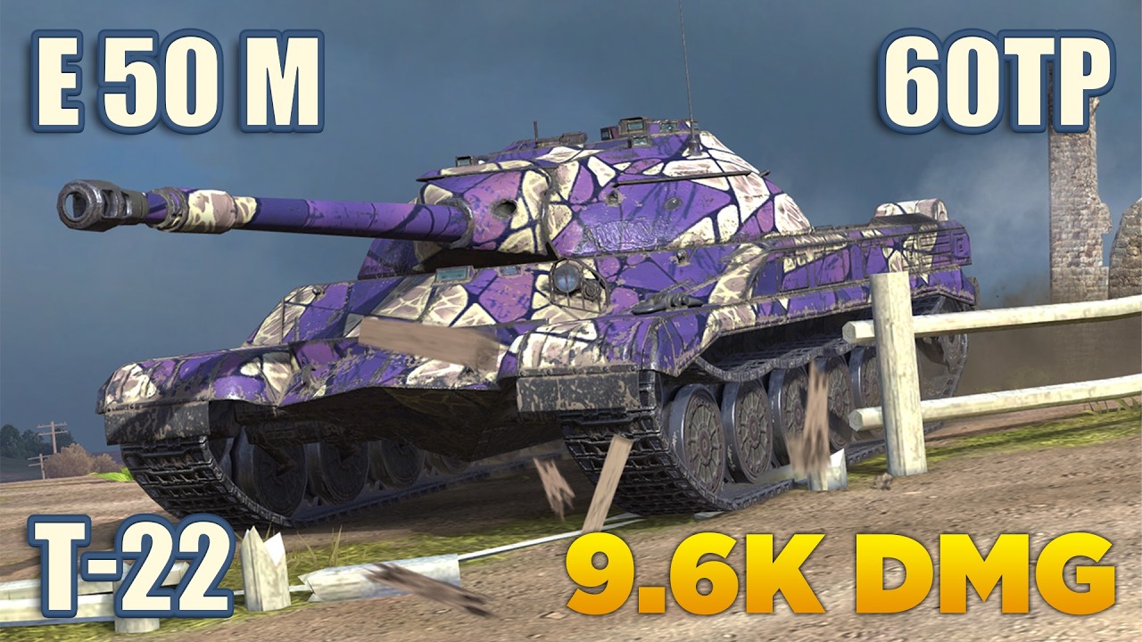 T-22 medium, E 50 M & 60TP &bull; WoT Blitz Gameplay