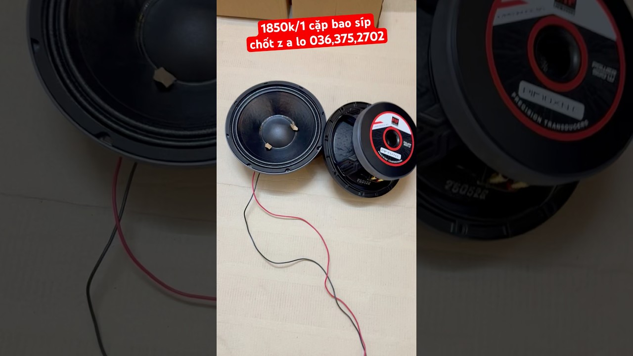 hot, loa bass 25 pif, model : pif10xn-c, từ khủng 190 coil 76, tiếng qu&aacute; hay