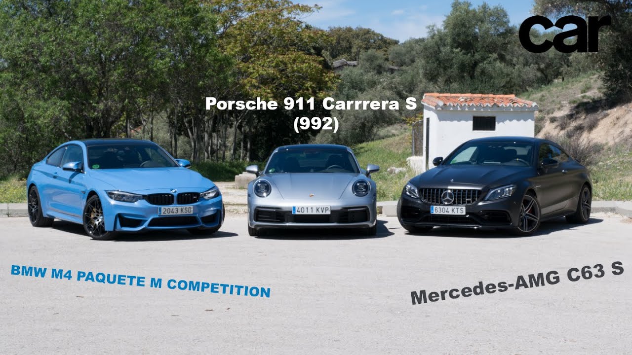 BMW M4 vs Porsche 911 vs Mercedes-AMG C63 S | Prueba / Review en español / Revista Car