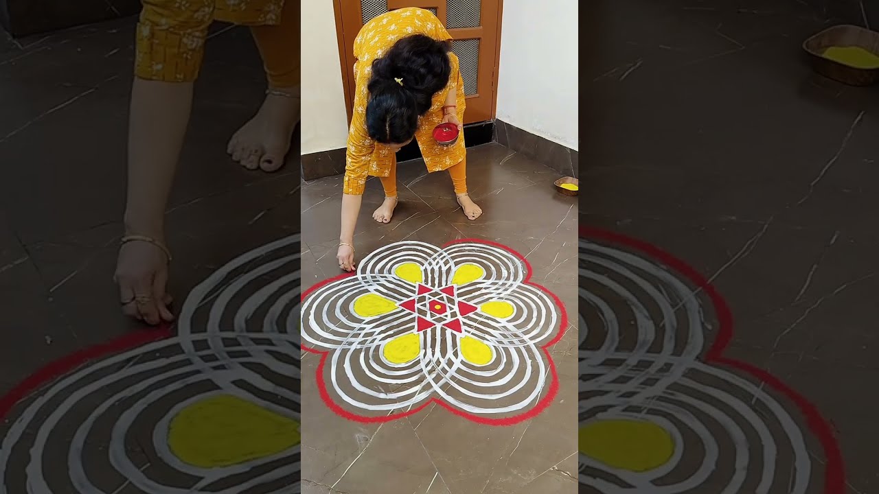Full Video Link | Daily Morning Ritual in South India | Daily Rangoli for Positivity & Peace.