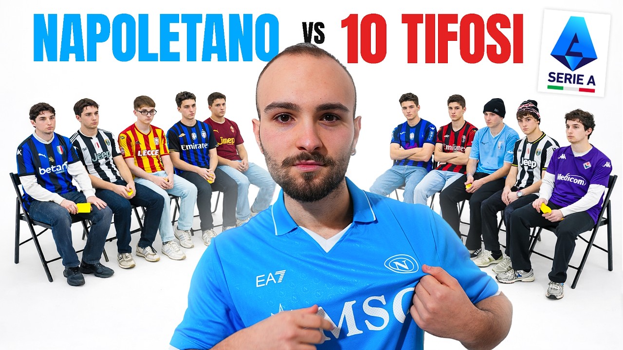 1 TIFOSO NAPOLETANO vs 10 TIFOSI della SERIE A