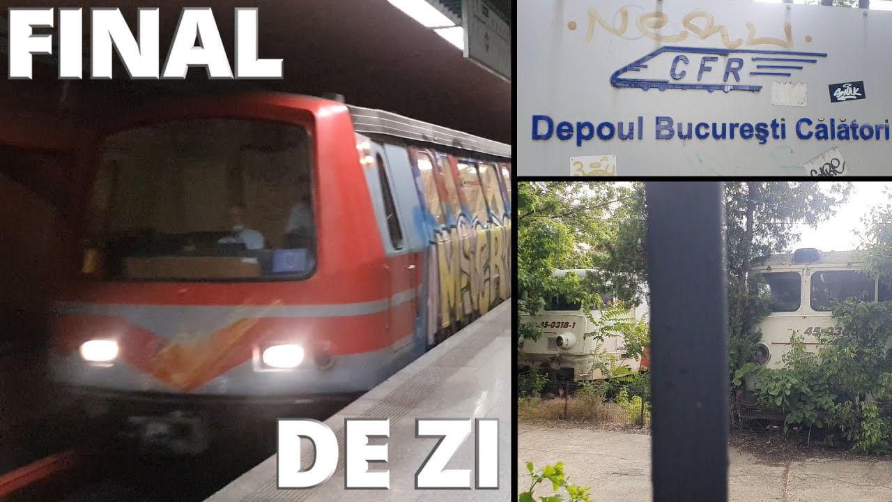 Secvente din Depoul Bucuresti Calatori si am mers cu Metroul Astra IVA singur singurel (2021)