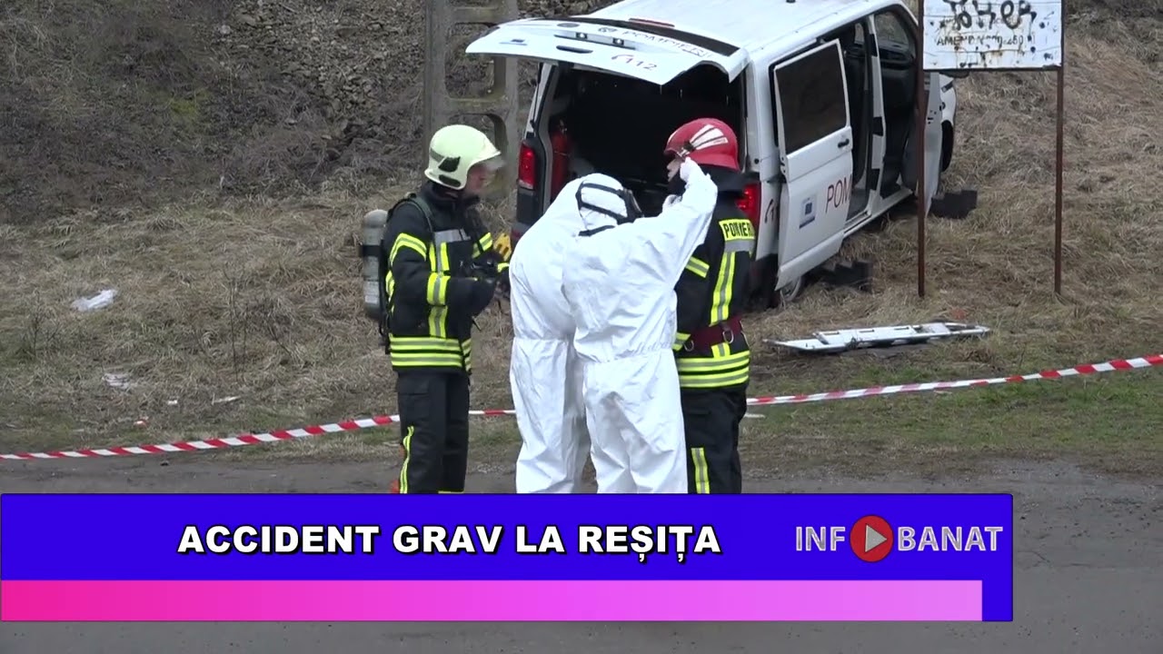 Accident grav la Reșița