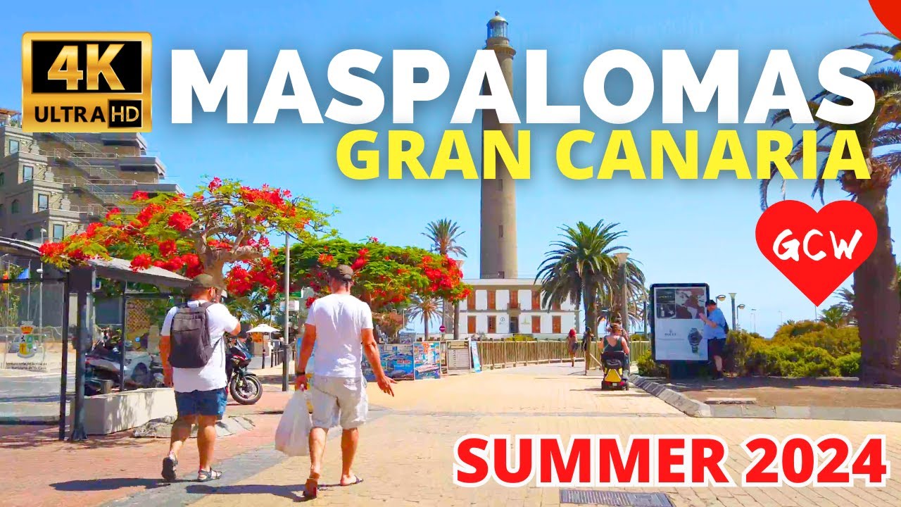MASPALOMAS Gran Canaria Summer 2024 🔴 Lopesan Costa Meloneras Resort to Maspalomas Lighthouse