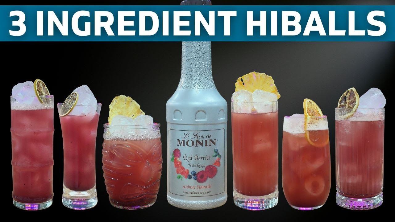 8x 3 INGREDIENT Berry Hiball Recipes - QUICK, EASY, TASTY - Ideal for Parties