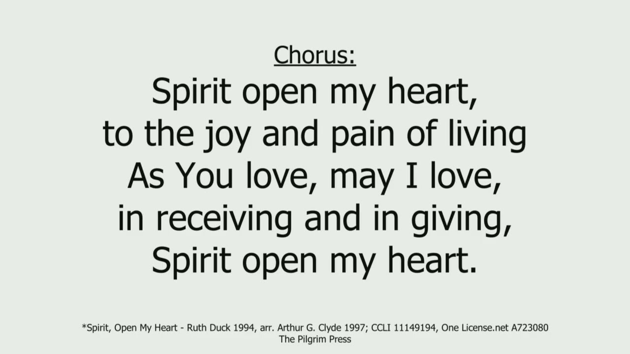 Spirit Open My Heart (79 MV) Ruth Duck - words, Andy Cloutier - organ, Strathroy United Church