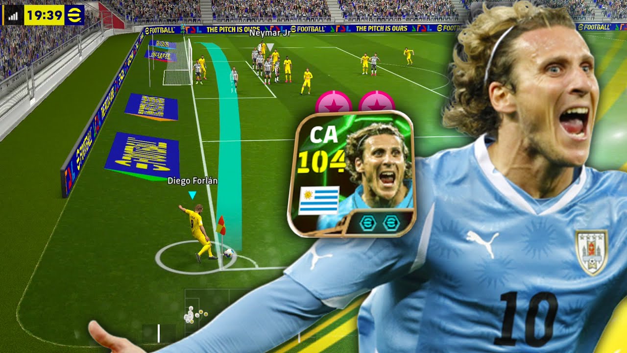 Outro nível 😍 GamePlay com Forlán épico no eFootball Mobile