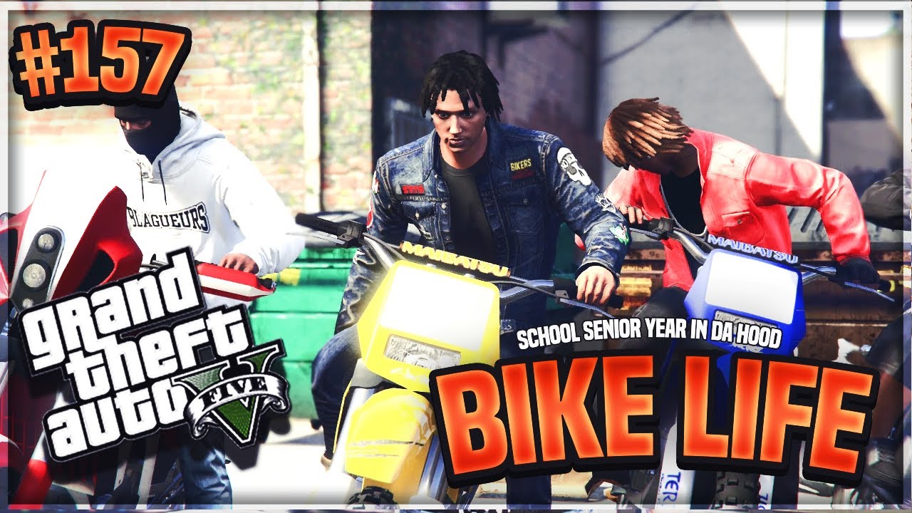 GTA 5 SCHOOL SENIOR YEAR IN DA HOOD EP. 157 - BIKE LIFE FT POOKIE & WOO (GTA 5 ROLEPLAY)