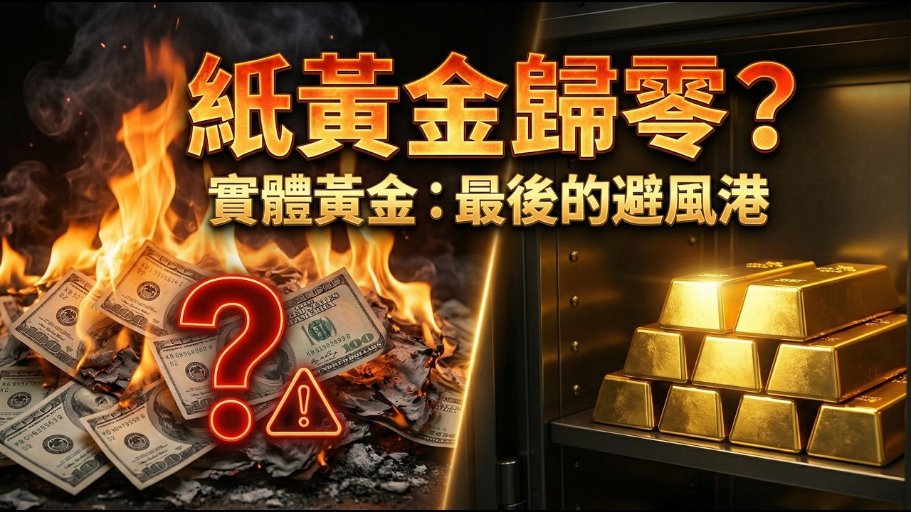 紙黃金恐將歸零？揭秘白宮的「終極償債武器」：利用90年前的法律漏洞，讓你的資產一夜大洗牌！