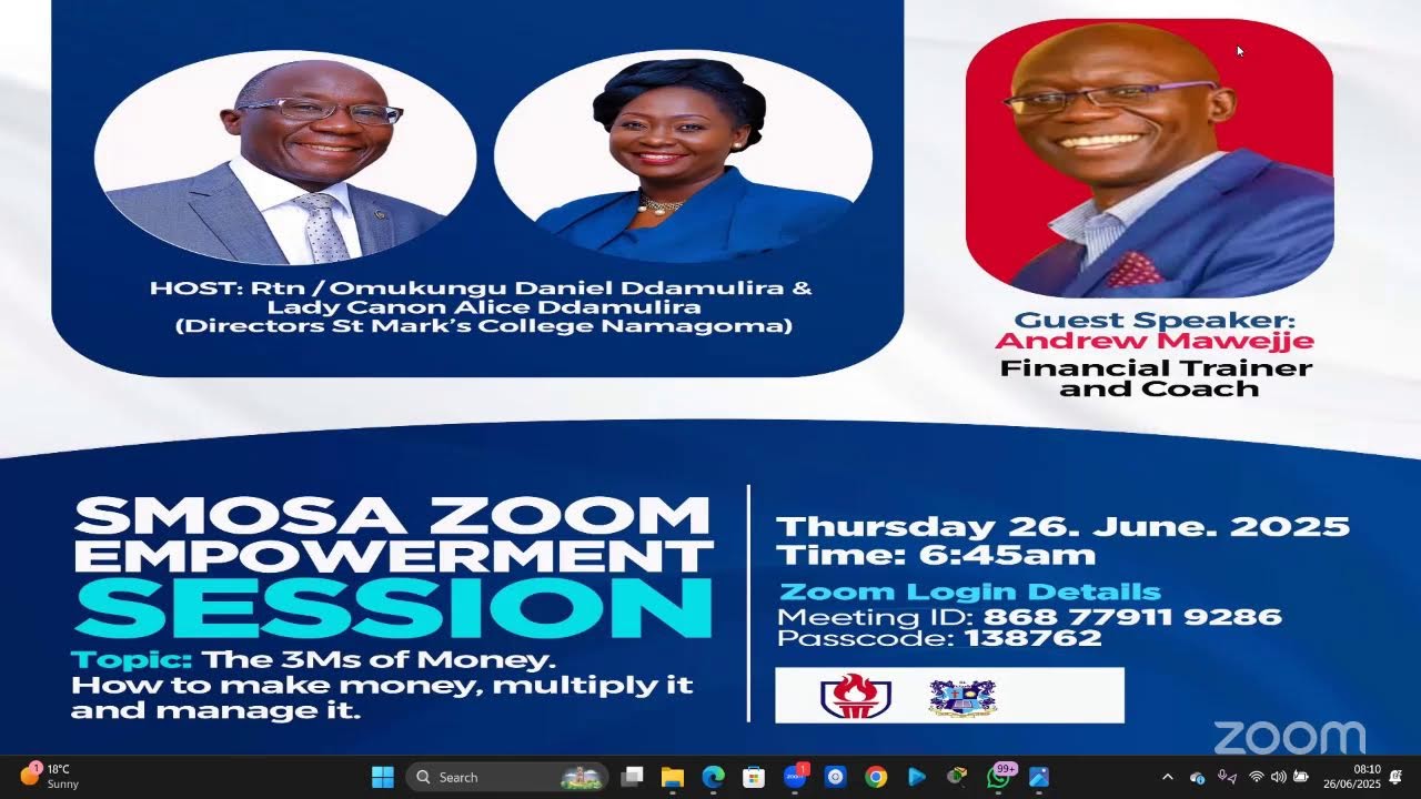 How To Make, Multiply and Manage Money | Smacon Alumni Empowerment Forum  June 25