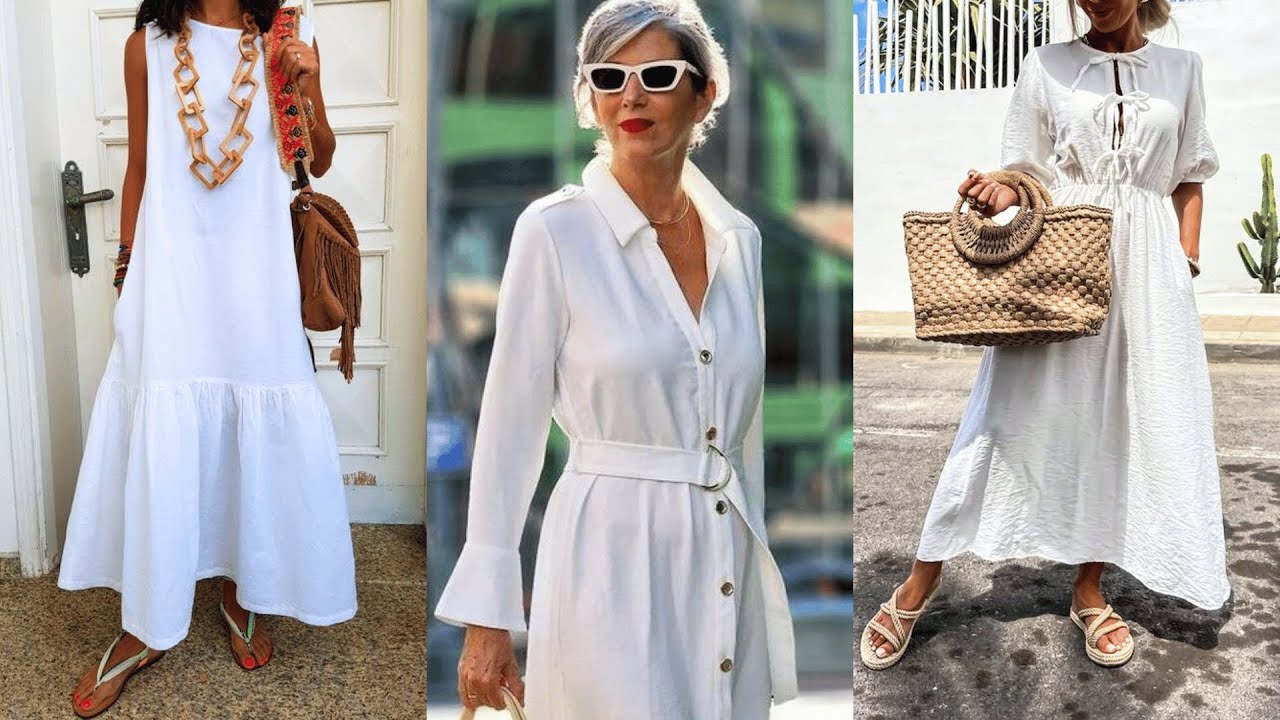 How to Choose the Perfect White Summer Dress?Natural Fashion for Women Over 60 | Style for Women 60+