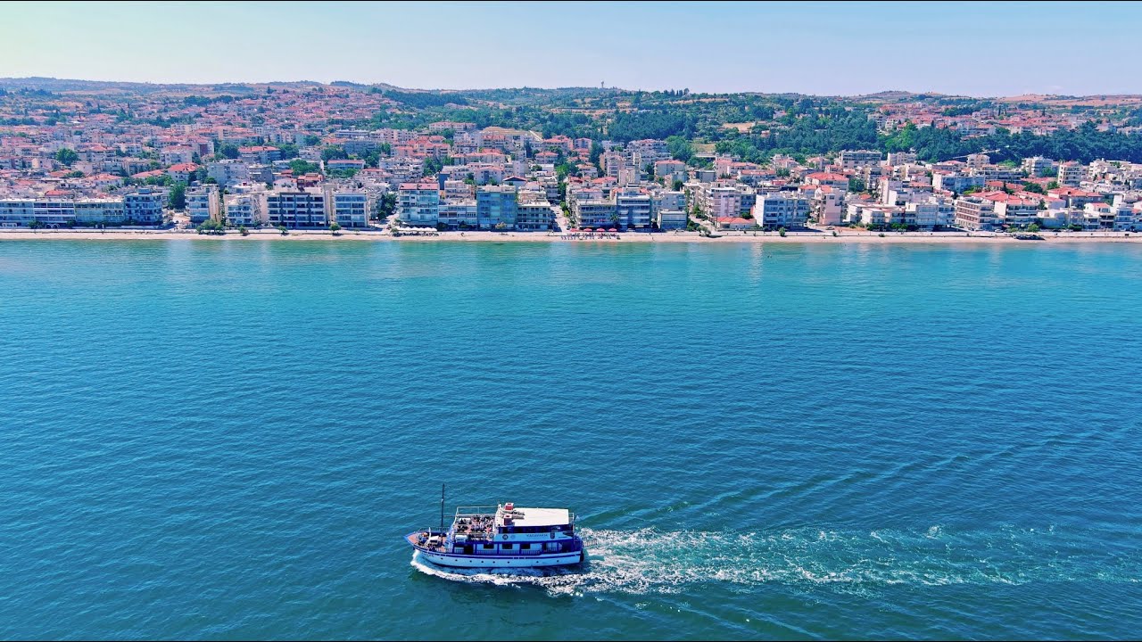 Greek water taxi (Karavaki) - Neoi-Epivates, Greece 🇬🇷 😎