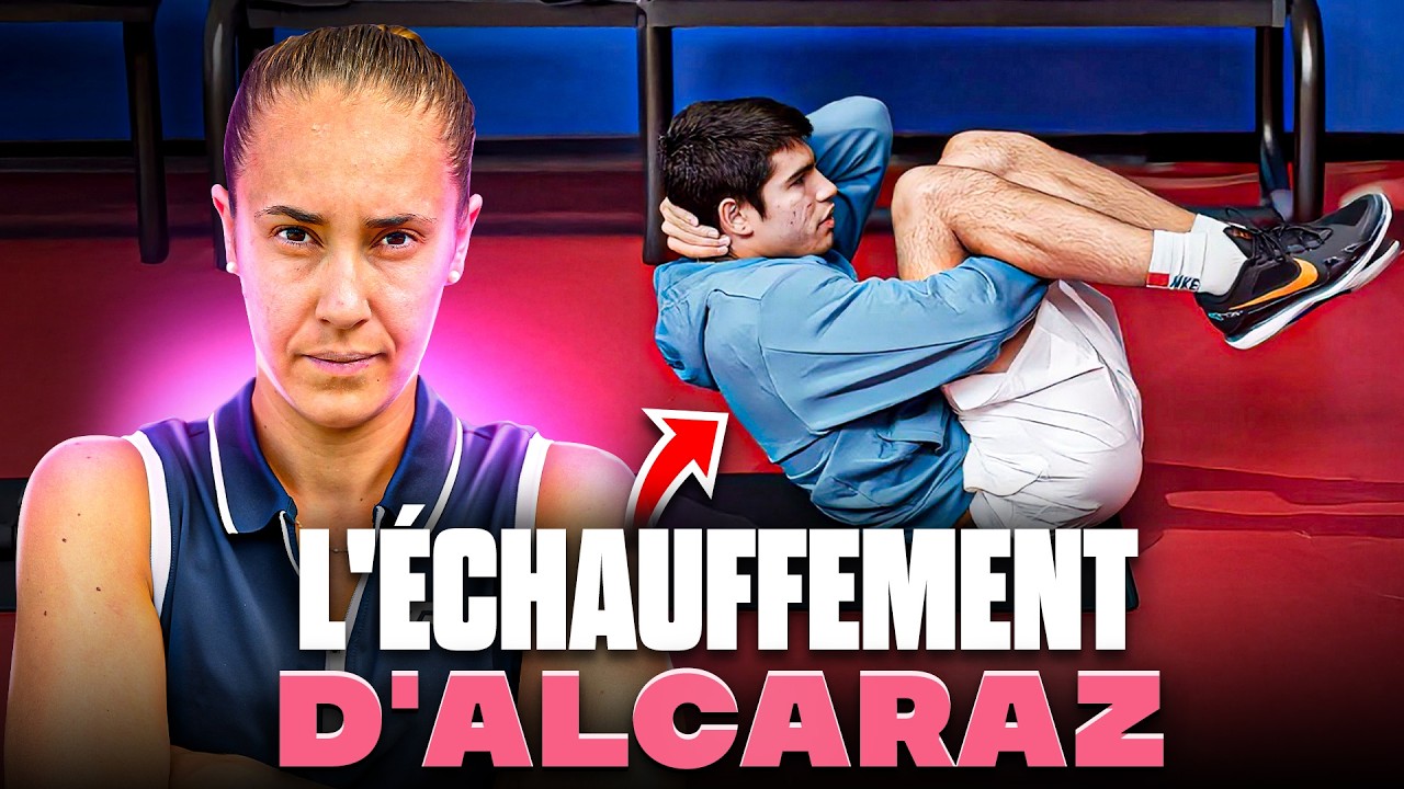 J’analyse l'échauffement COMPLET de Carlos Alcaraz (copie-le)