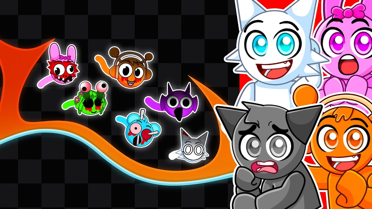 EPIC SPRUNKI WORM RACE!!