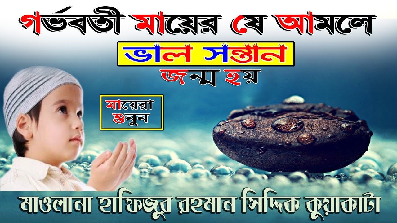 গর্ভবতী মায়ের আমল ও নেক্কার সন্তান জন্ম | হাফিজুর রহমান ছিদ্দিক ওয়াজ | rtb.media islamic waz 2019