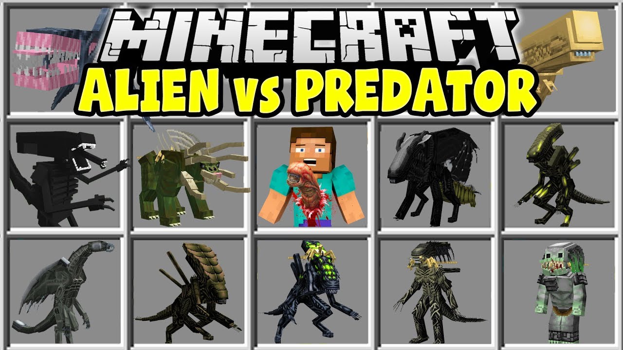 Minecraft ALIEN VS PREDATOR MOD | ЧУЖИЕ, МОРСКИЕ ПЕХОТИНЦЫ, ОРУЖИЕ, ХИЩНИКИ И МНОГОЕ ДРУГОЕ!!