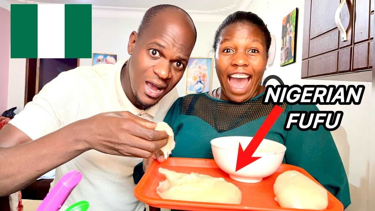 Муж впервые попробовал нигерийское 🇳🇬фуфу в Уганде!!