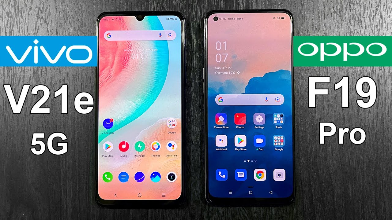 Vivo V21e 5G Vs Oppo F19 Pro Speed Test