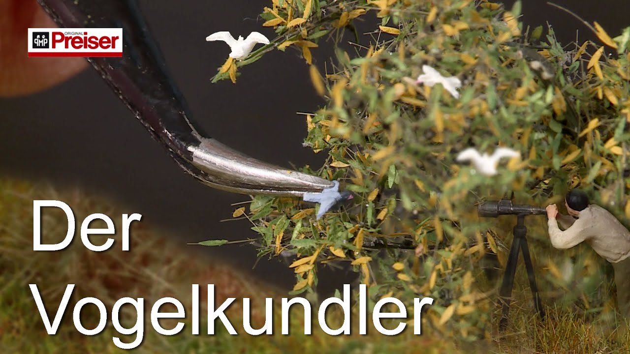 Preiser Figuren Modellbautipp – Der Vogelkundler