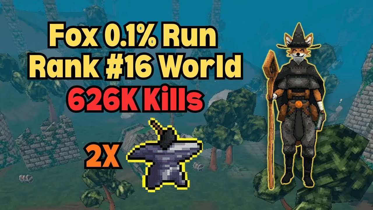 Megabonk 0.1% Fox Run - Rank 16 World - 626K Kills - Double Anvil - Patch 1.0.19