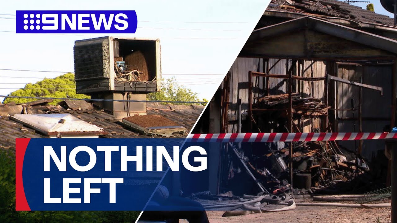 Smoke alarm saves family as fire spread through their home | 9 News Australia