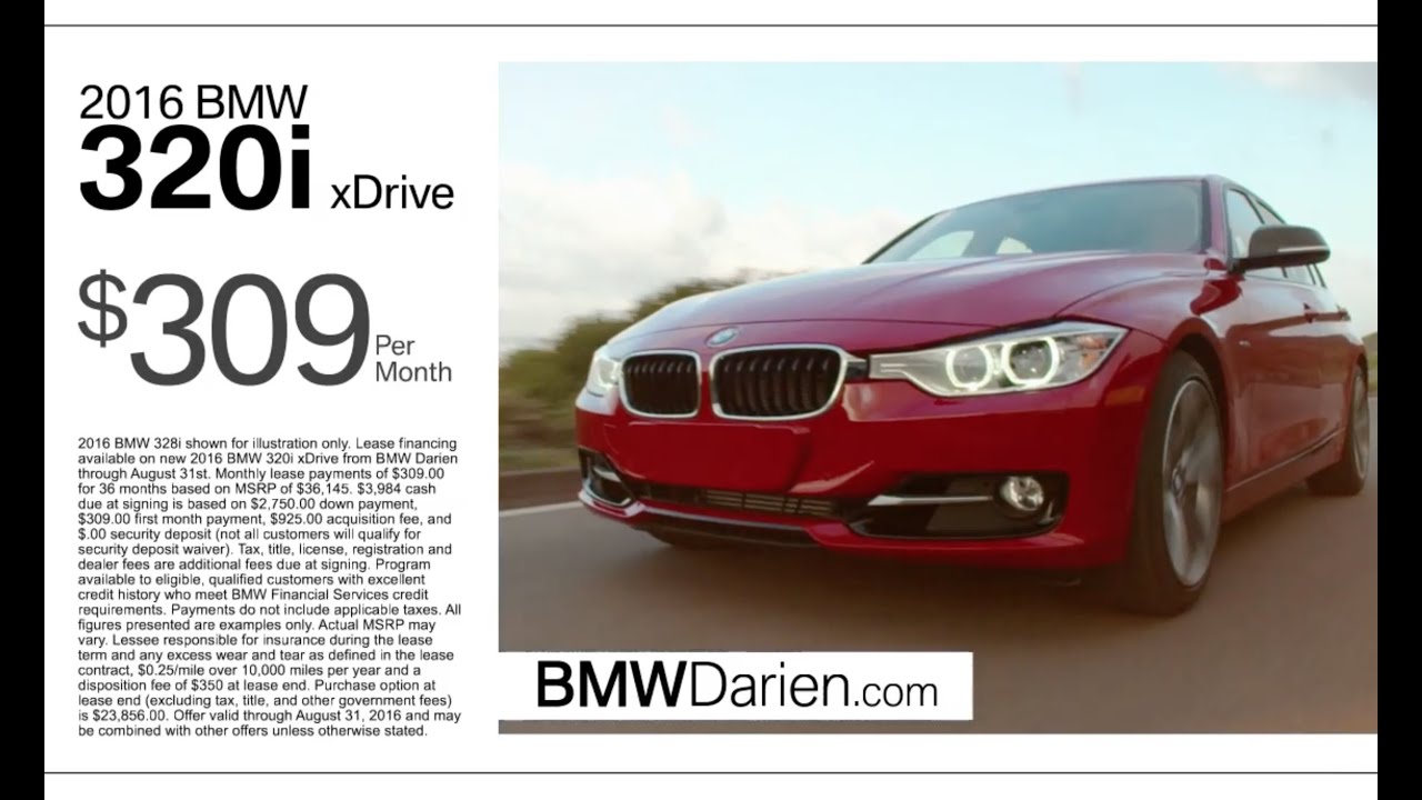 BMW Lease Deals - BMW of Darien - August 2016
