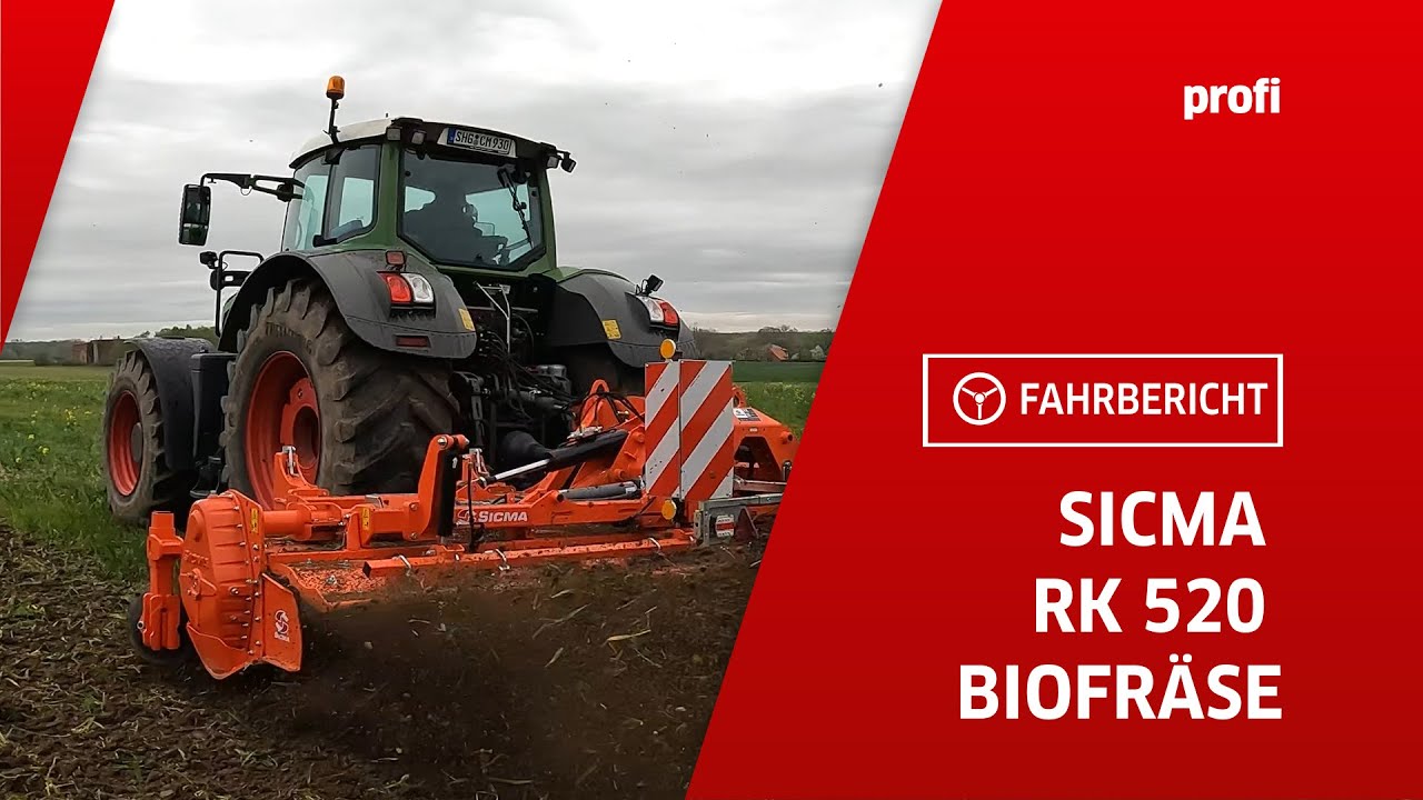 Fräst flach: Sicma RK 520 Biofräse | profi #fahrbericht