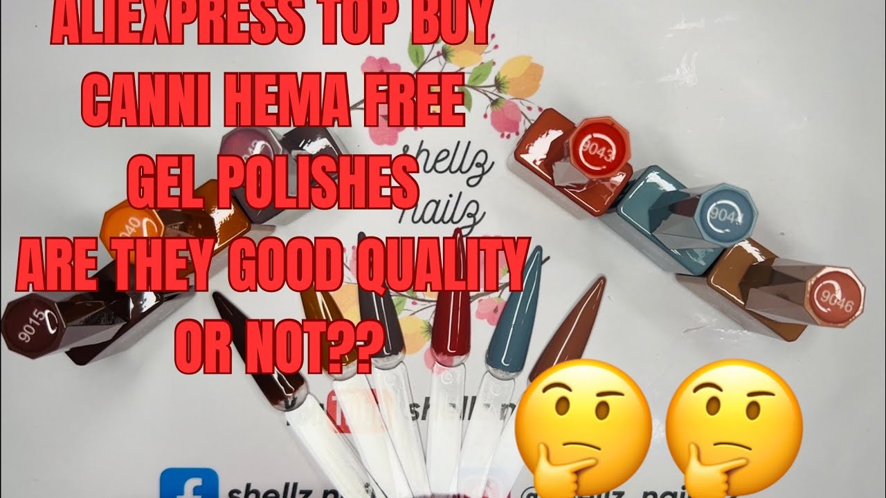 ALIEXPRESS | CANNI HEMA FREE GELS | ARE THEY GOOD QUALITY OR NOT 🤔🤔