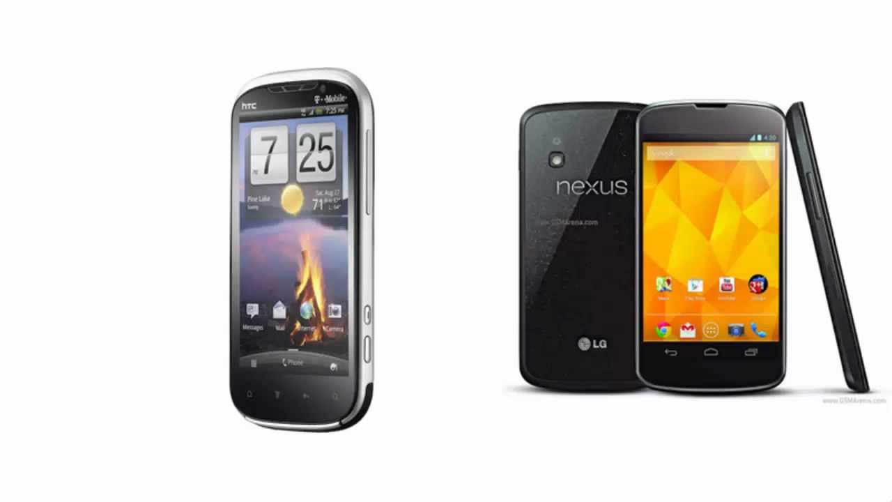 HTC Amaze 4G over LG Nexus 4 E960, compare specifications