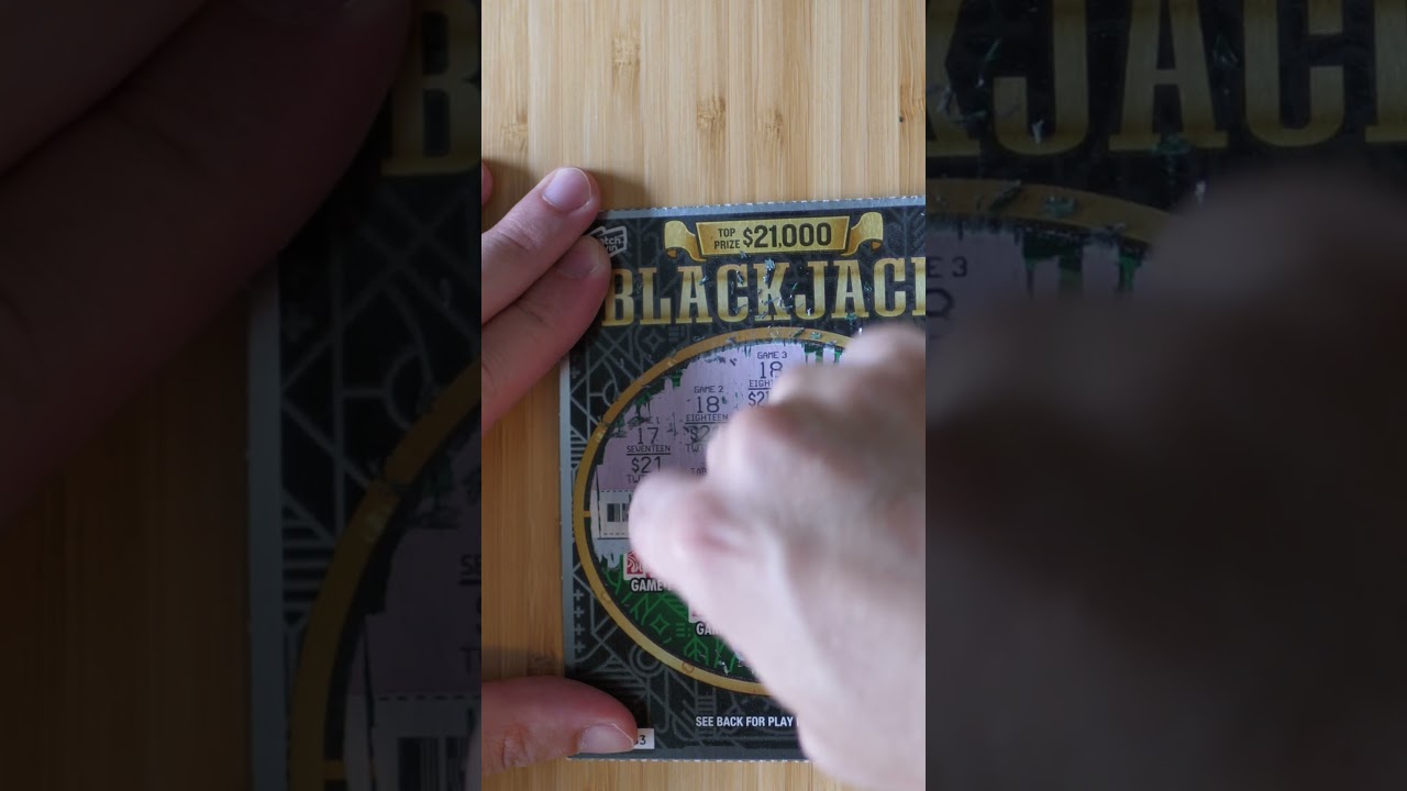 $2 Blackjack Scratch & Win Ticket