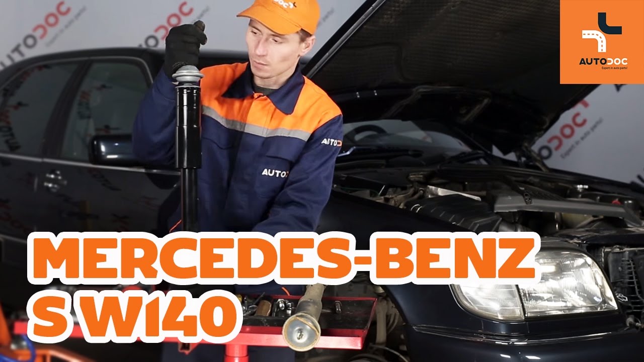 Hvordan bytte foran bærekule på Mercedes-Benz S W140 Bruksanvisning | Autodoc