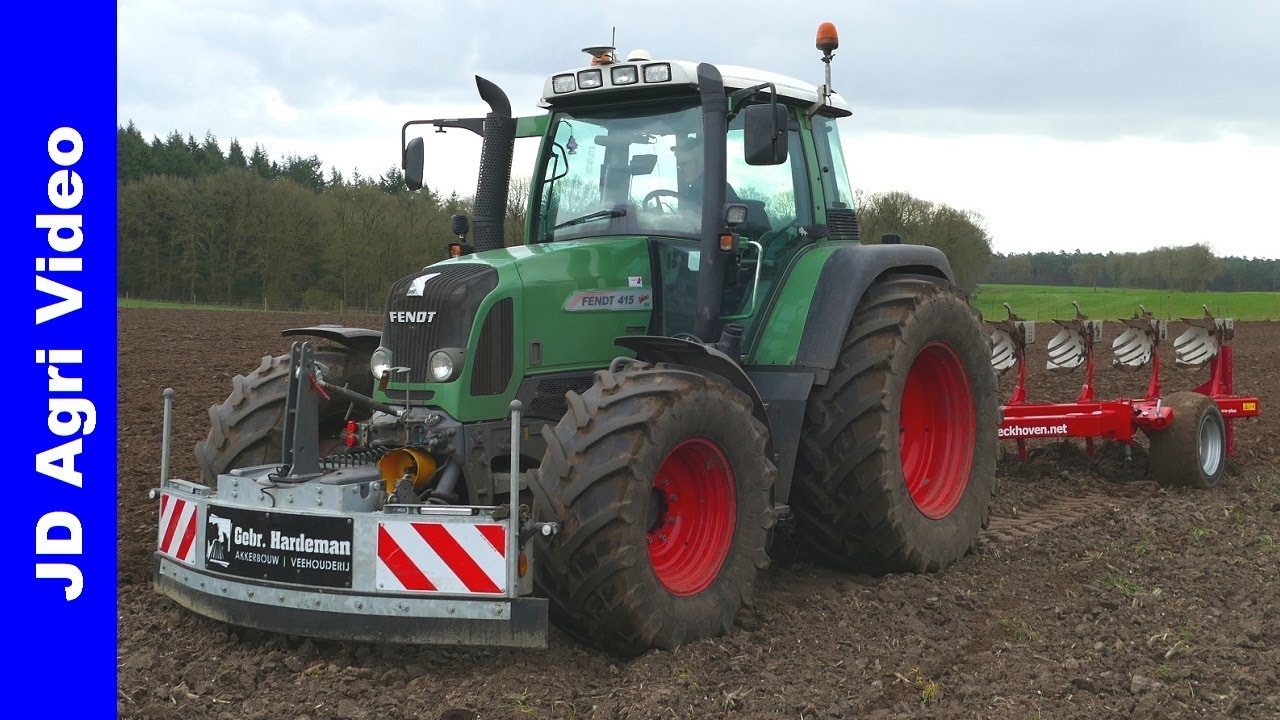 Fendt 415 + Ovlac Eco 8 | Ploegen | Ploughing | Gebr. Hardeman Harskamp | Pfl&uuml;gen | 2020