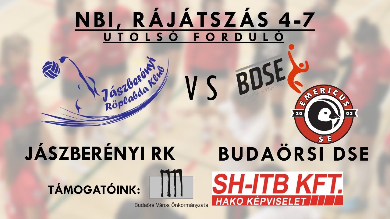NBI rájátszás 4-7, utolsó forduló: Jászberényi RK - Budaörsi DSE