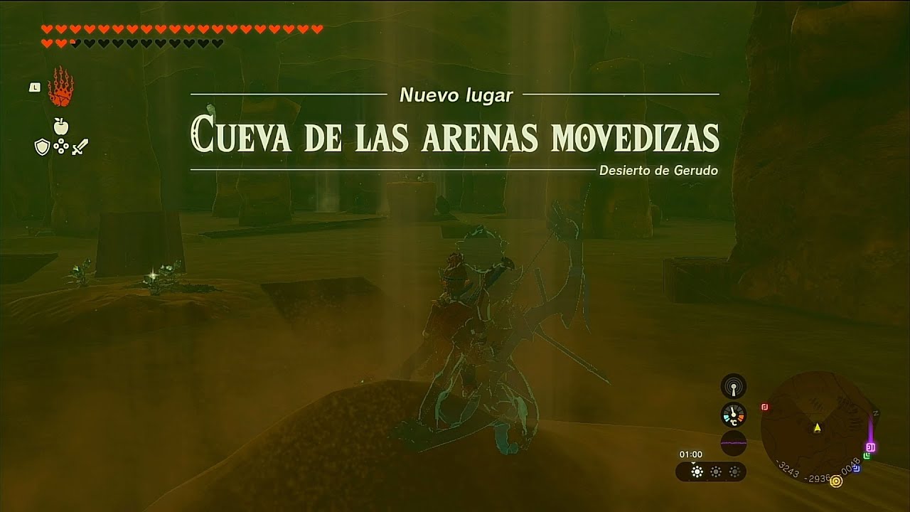 Zelda Tears 324 Cueva Arenas Movedizas