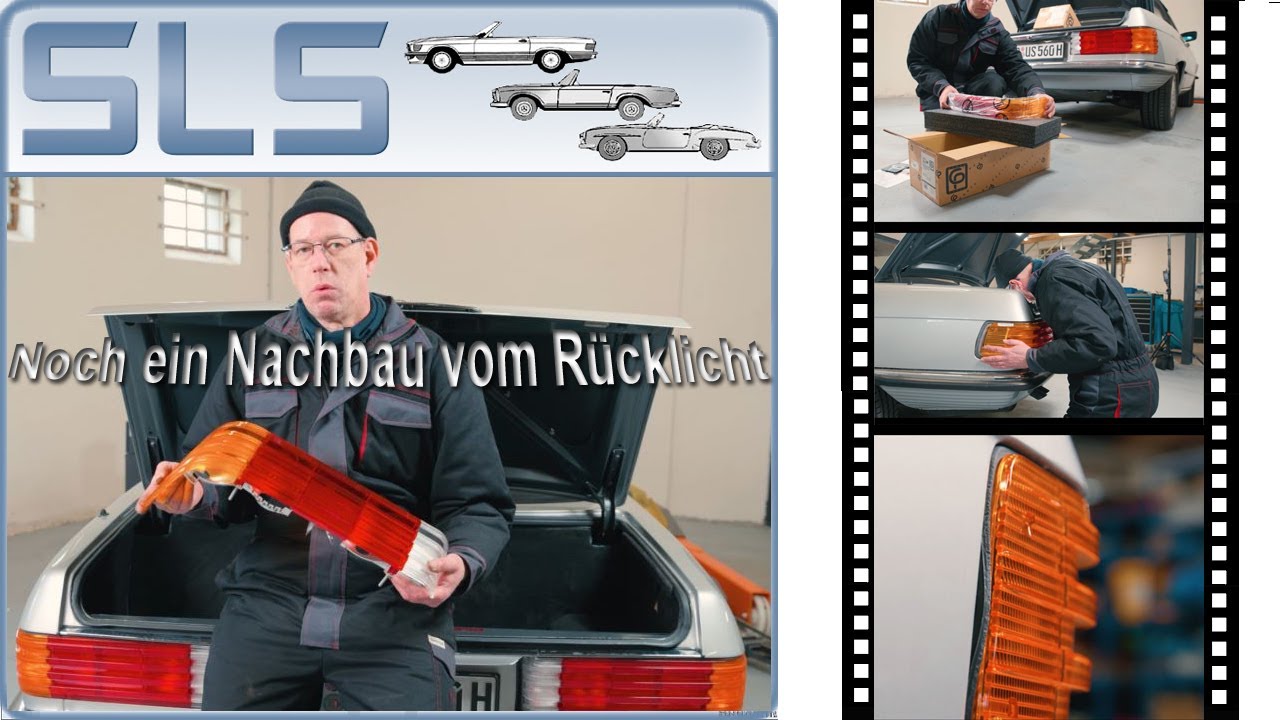 Mercedes R107 SL Rücklicht passt oder passt nicht? wir versuchen mal eine andere Nachbau-Rückleuchte