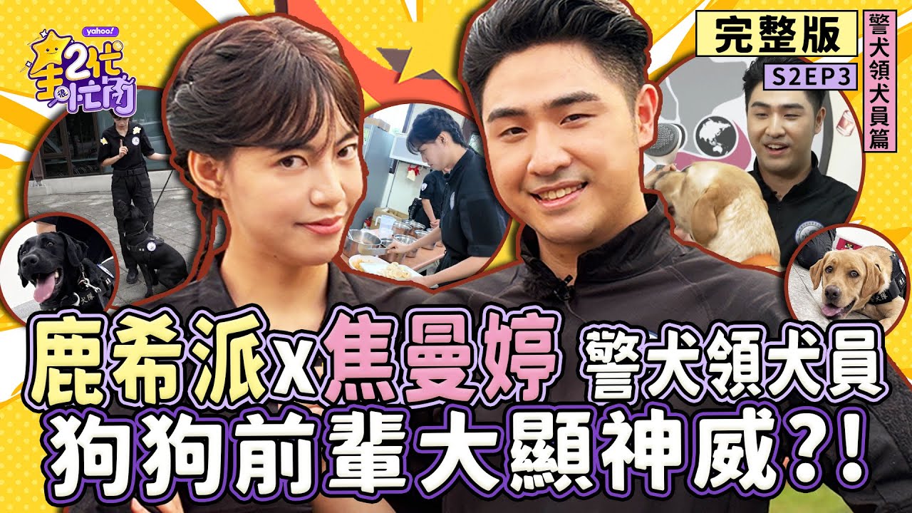 [S2EP3]鹿希派、焦曼婷挑戰「警犬領犬員」錄取率不到5%高難度職業揭秘！狗狗前輩大顯神威 偵爆緝毒實戰搜索PK賽【星二代很忙內】
