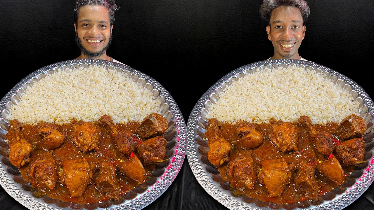Spicy Chicken Curry with Rice Eating Challenge | Friend vs Friend Chicken Eating Challenge