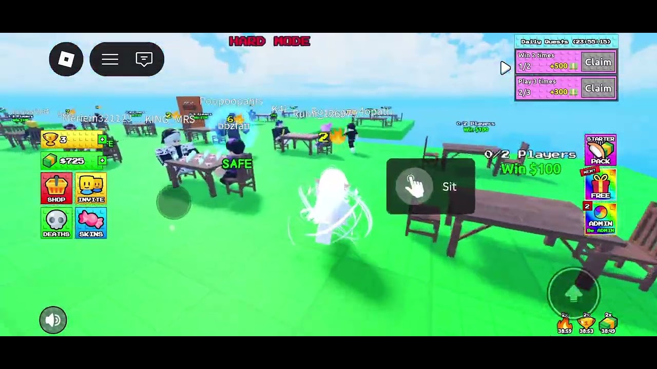Playing poison a treat on Roblox ft. CantThinkGame 