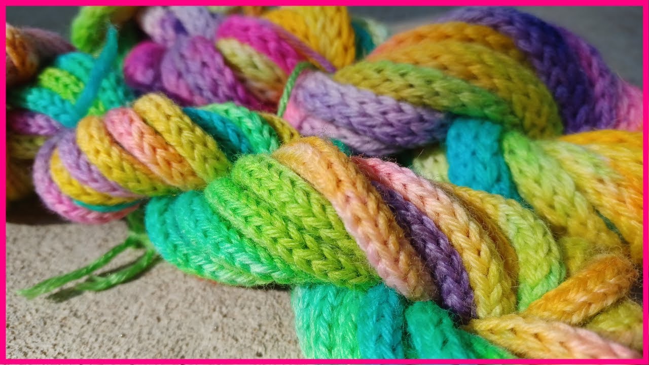 Dyeing More Rainbows on my I-Cord Yarn (So Pretty!)