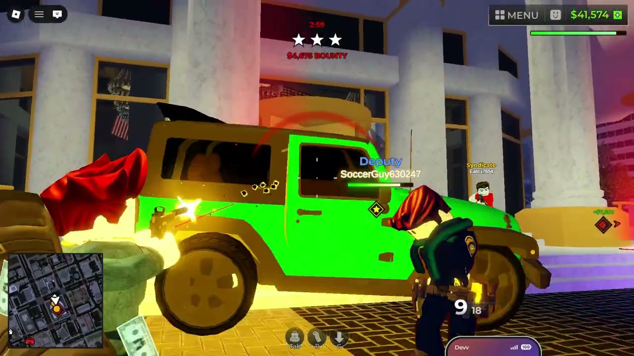 WANTED (robbing a bank)