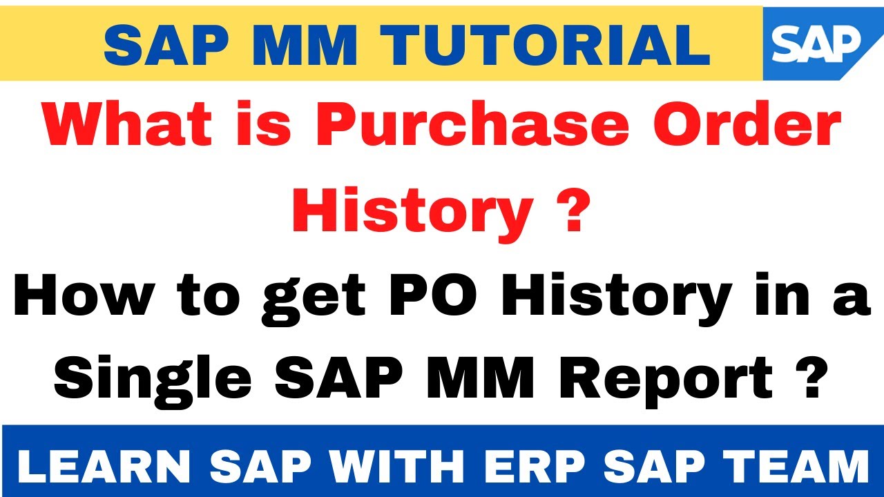 How to get Purchase Order History in a single SAP MM Report II SAP T Code ME80FN II