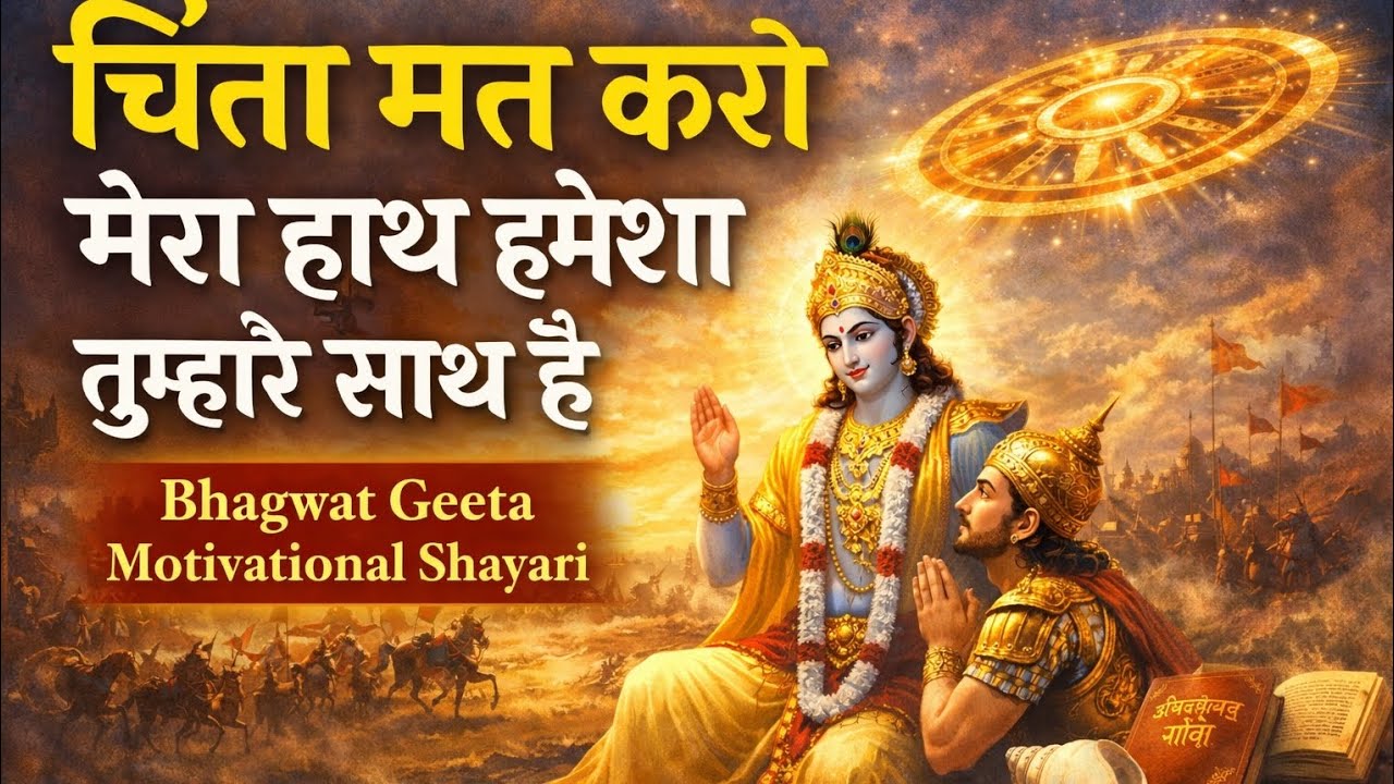 चिंता मत करो, मेरा हाथ हमेशा तुम्हारे साथ है  Bhagwat Geeta Motivational Poetry |