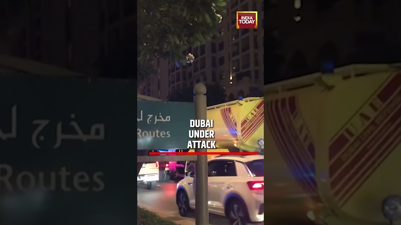 Dubai Hit with Debris as Iranian Missile Interceptions Cause Fire and Injuries #iranisraelwar