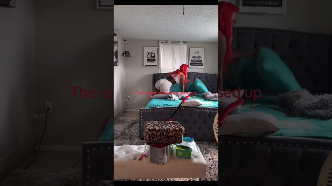 This bedroom was completely messed up! 