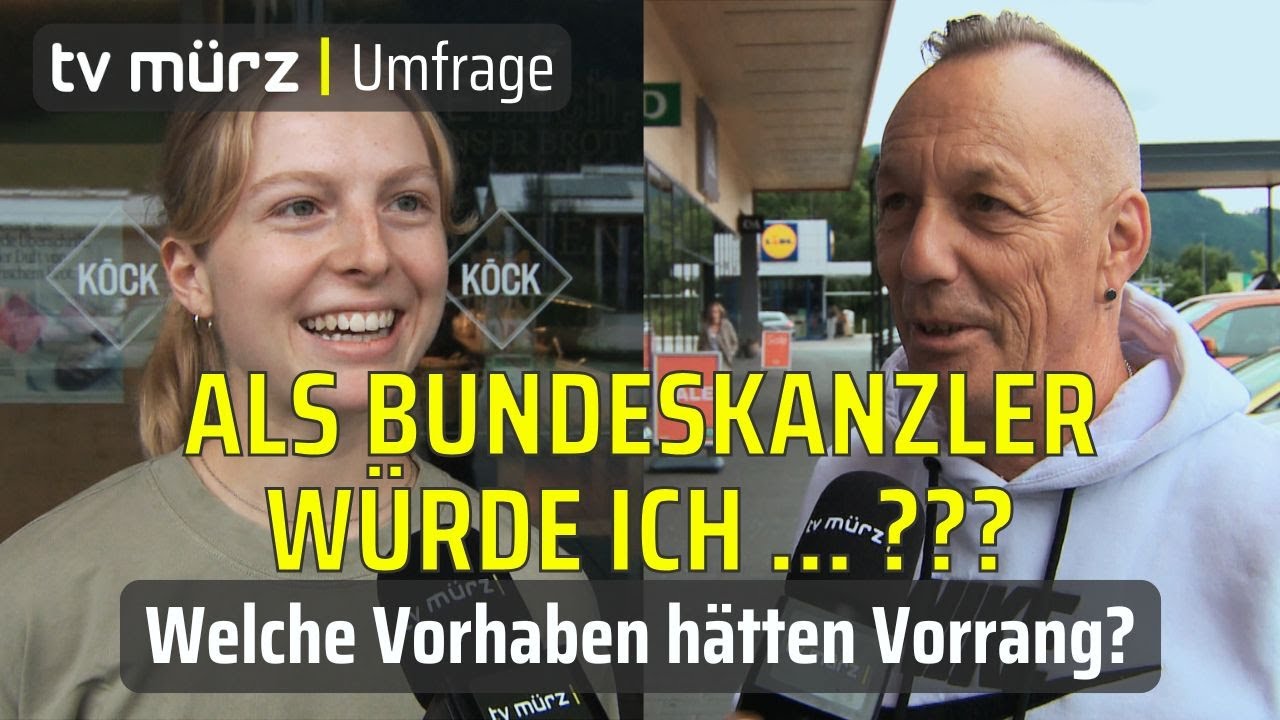 tv mürz | Umfrage: Als Bundeskanzler würde ich … ??? Welche Vorhaben hätten Vorrang?