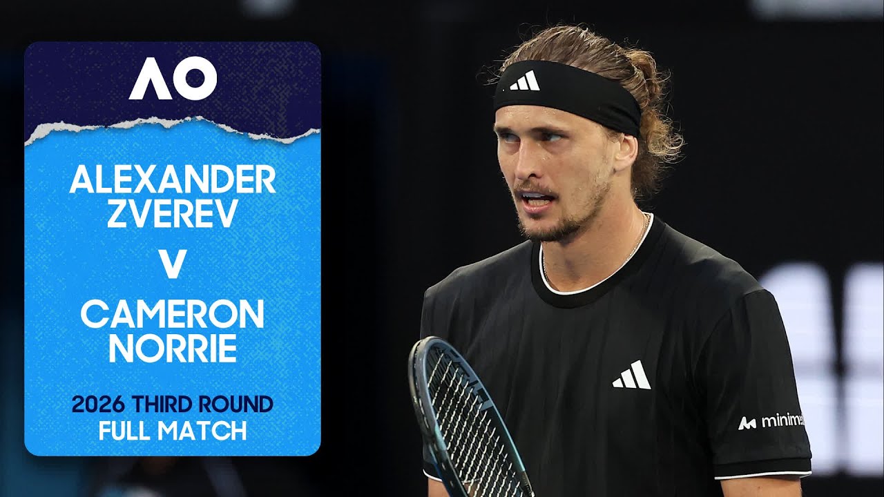 Alexander Zverev v Cameron Norrie Full Match | Australian Open 2026 Third Round